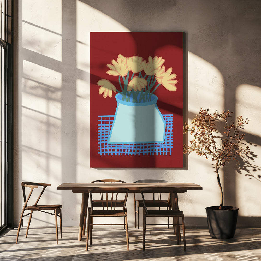 Daisies in vase | Canvas