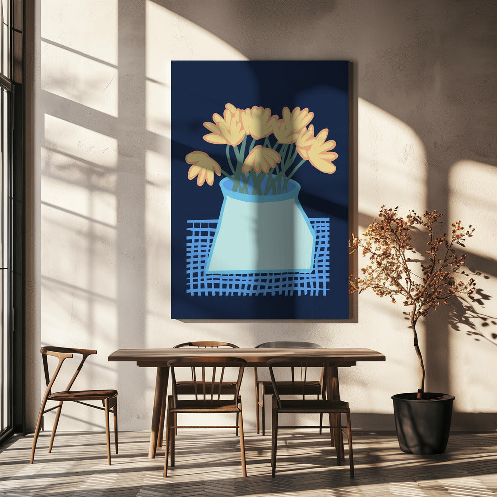 Daisies in vase | Canvas