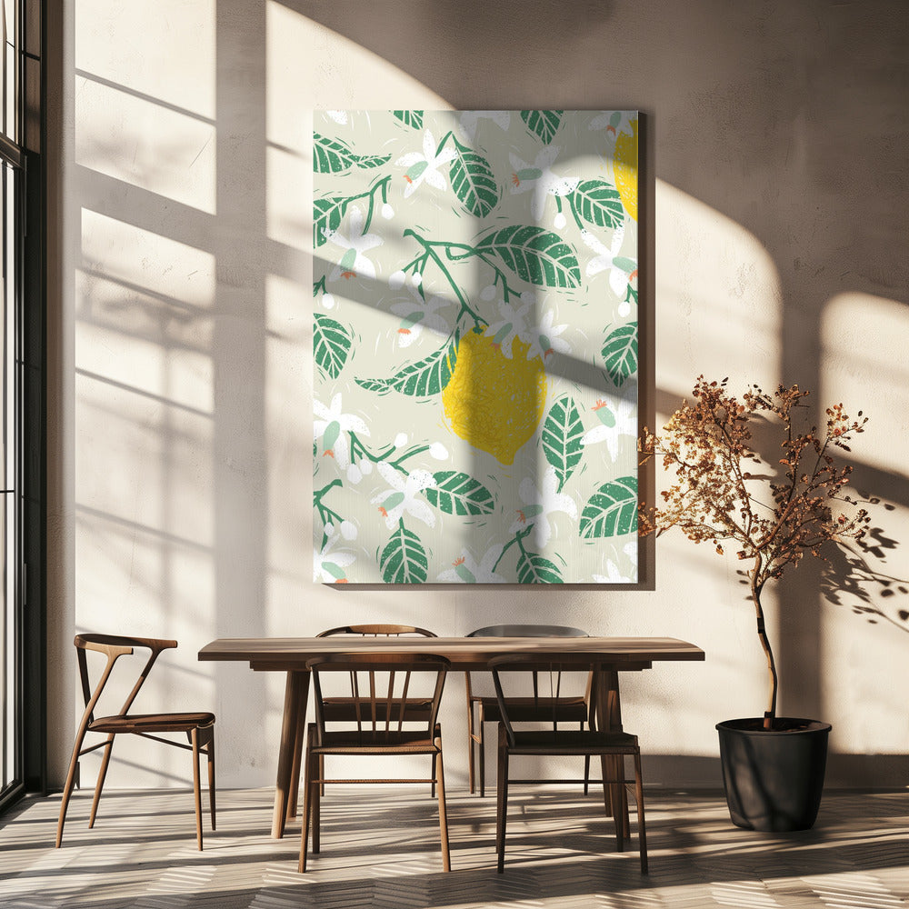 Lemon tree blossoms | Canvas