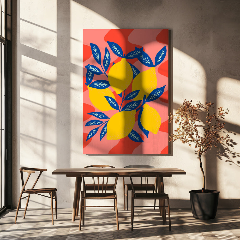 Lively Lemon Burst | Canvas
