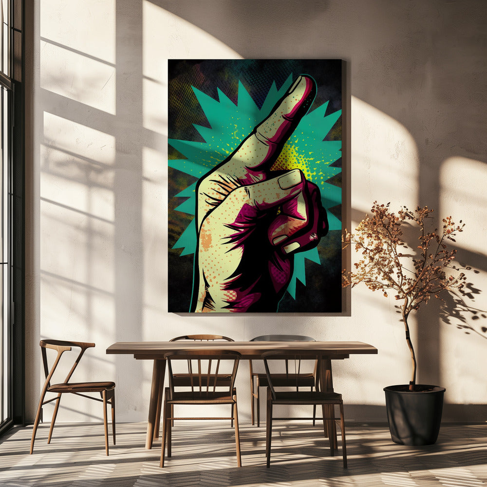 Vibrant Hand Gesturing | Canvas