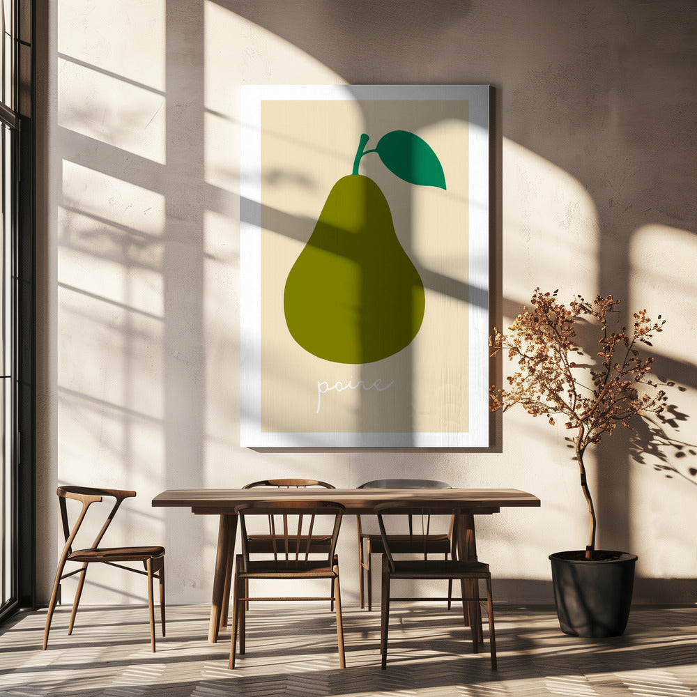 La Poire (Dark Green) | Canvas