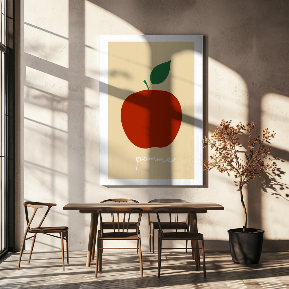 La Pomme (Bright Red) | Canvas
