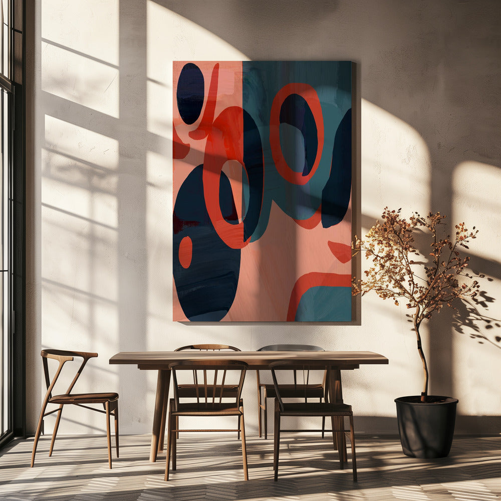 Geometric Shapes And Vibrant Colors | Canvas