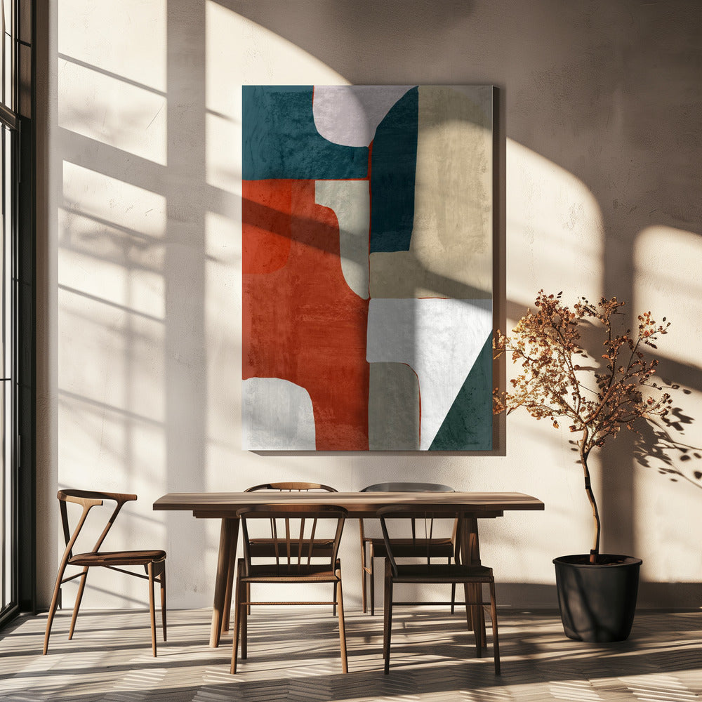 Earth and Tide Interlock | Canvas