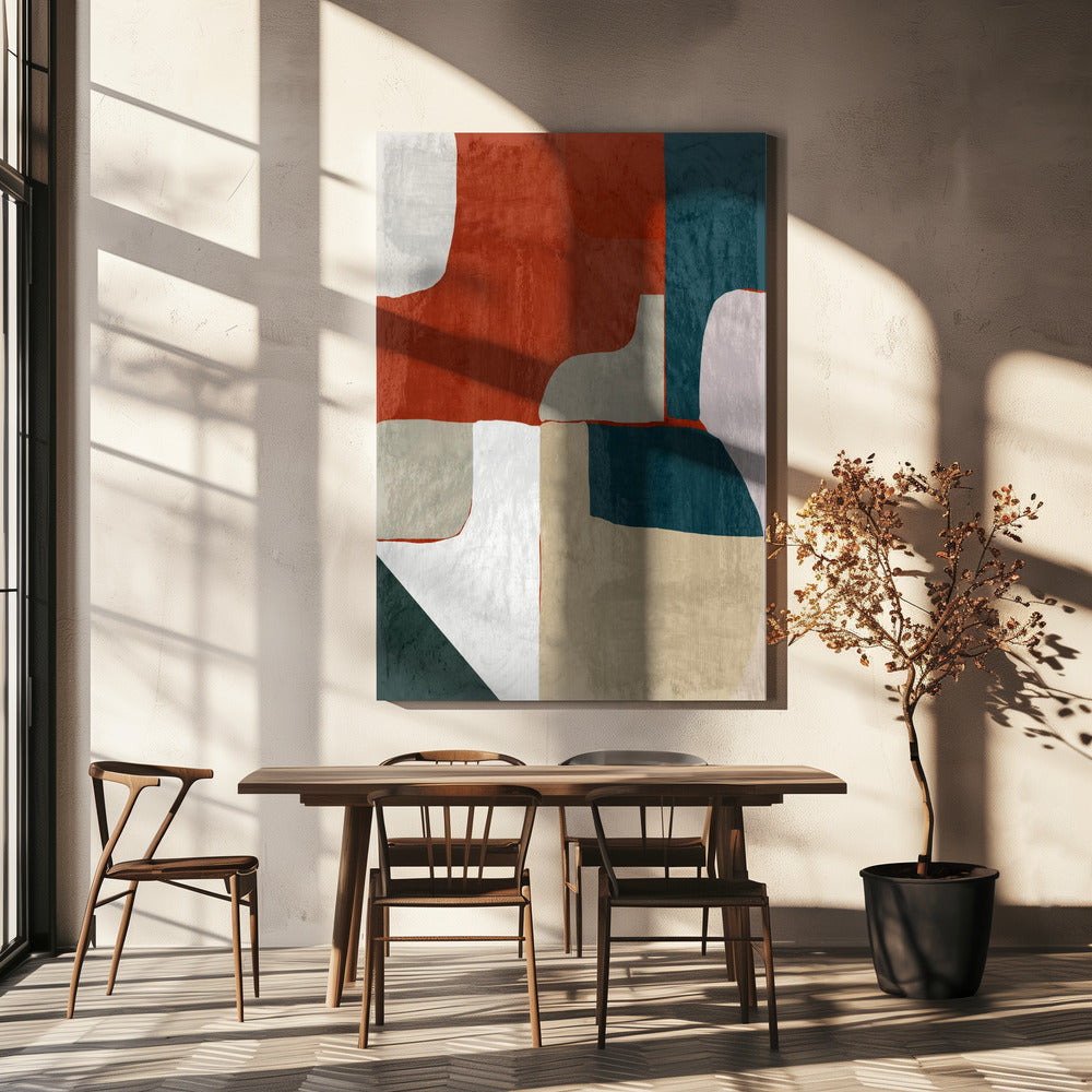 Earth and Tide Interlock | Canvas