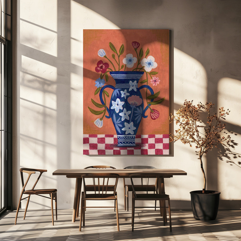 Vase Wild Flowers Bouquet | Canvas