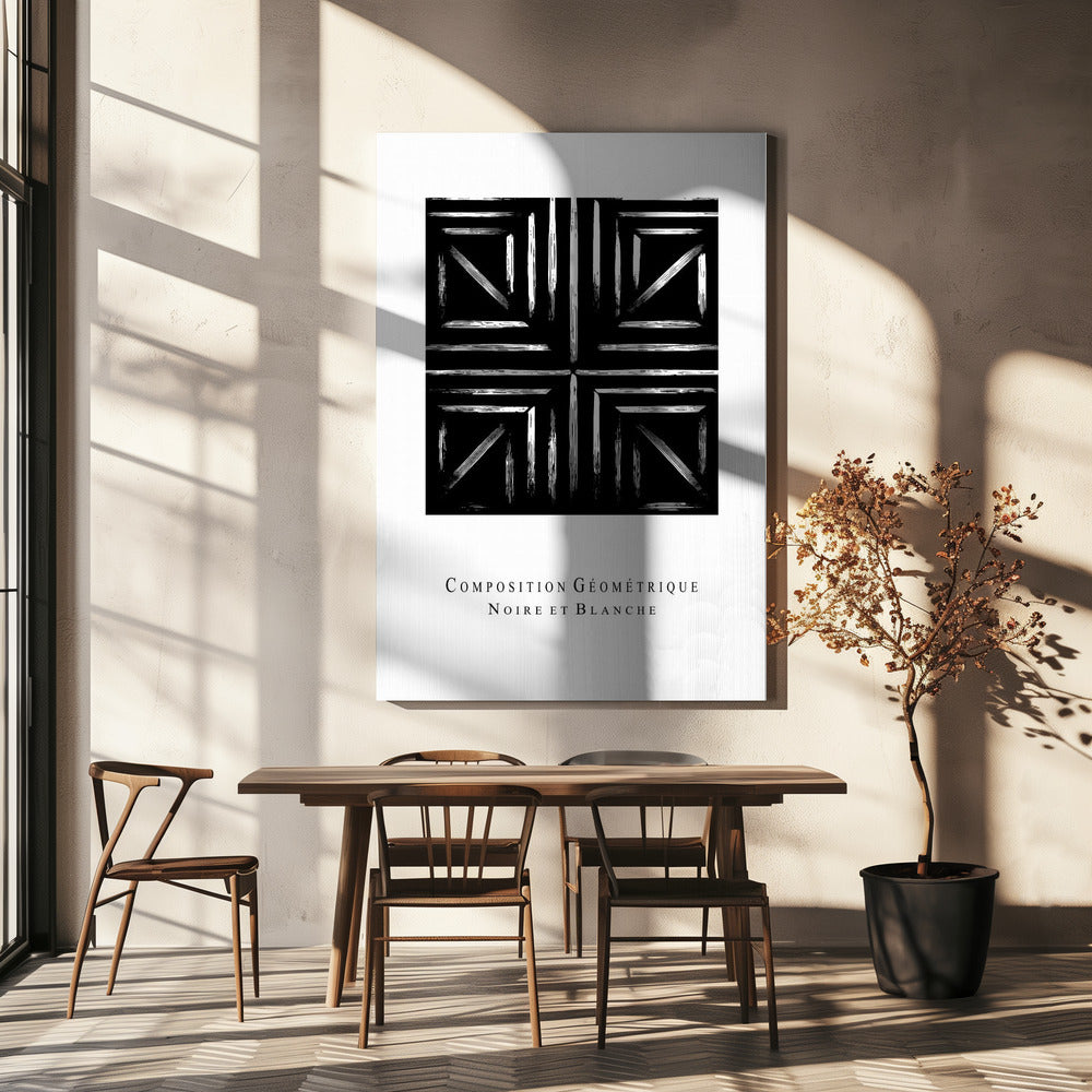 Monochrome Geometry | Canvas