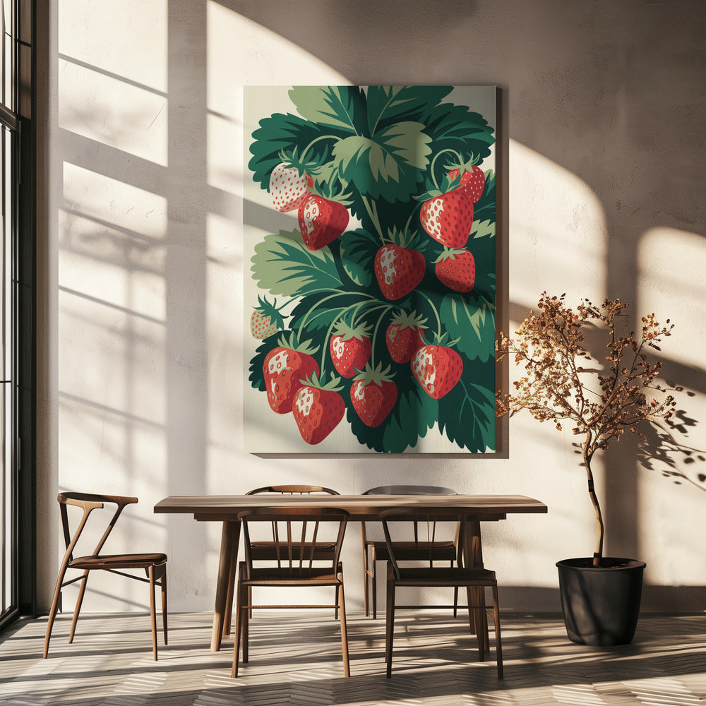 Juicy Strawberry Delight | Canvas
