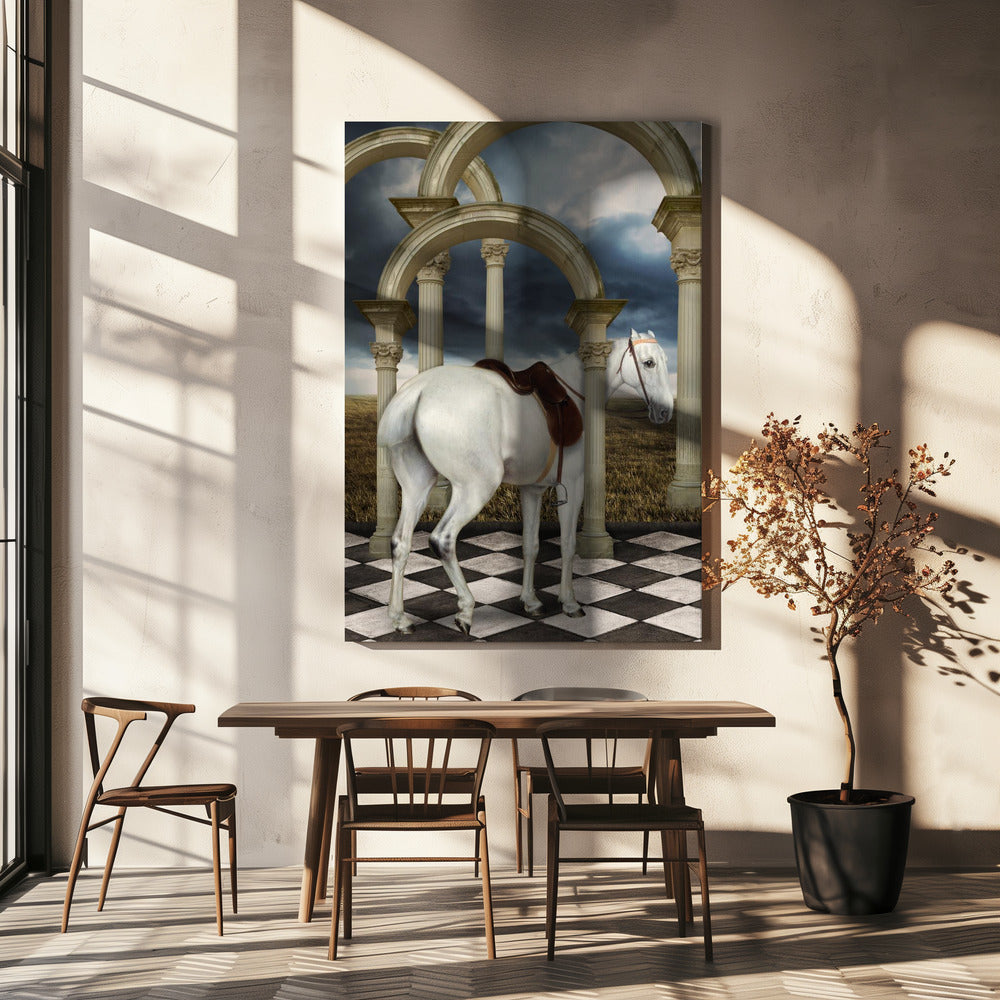 A Lady's Grey Hunter | Canvas