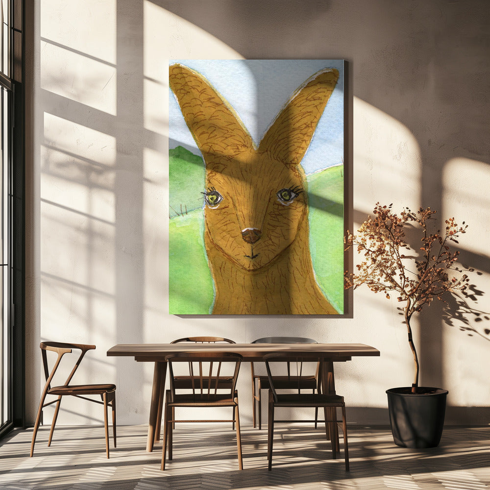 Kangaroo Wallaby Face Nursery Room | Canvas