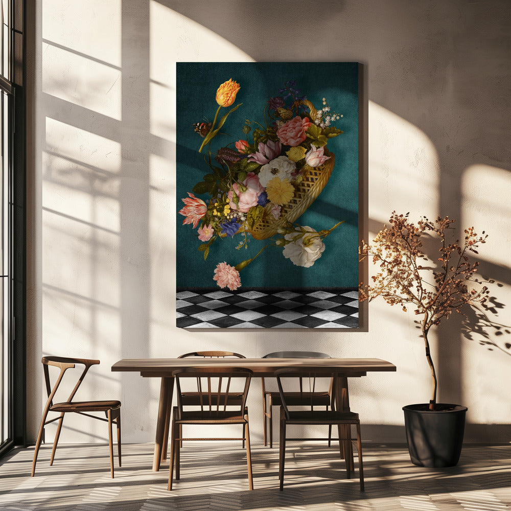 Floating Floral Basket | Canvas