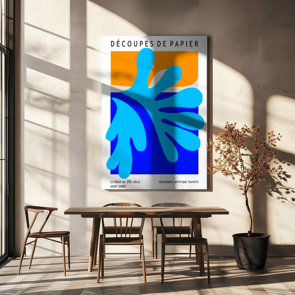 Blue Splash Forms | Canvas