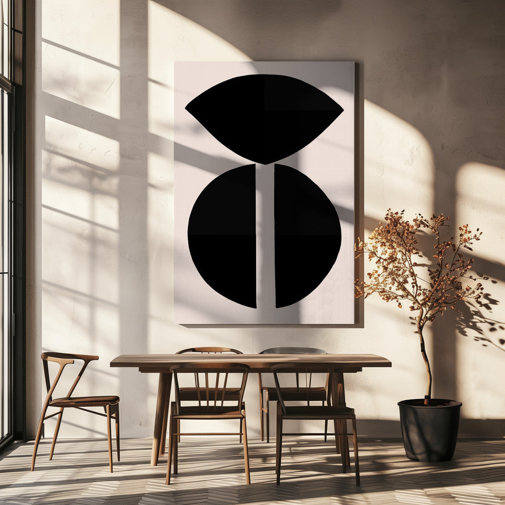 Black Shapes Harmony | Canvas