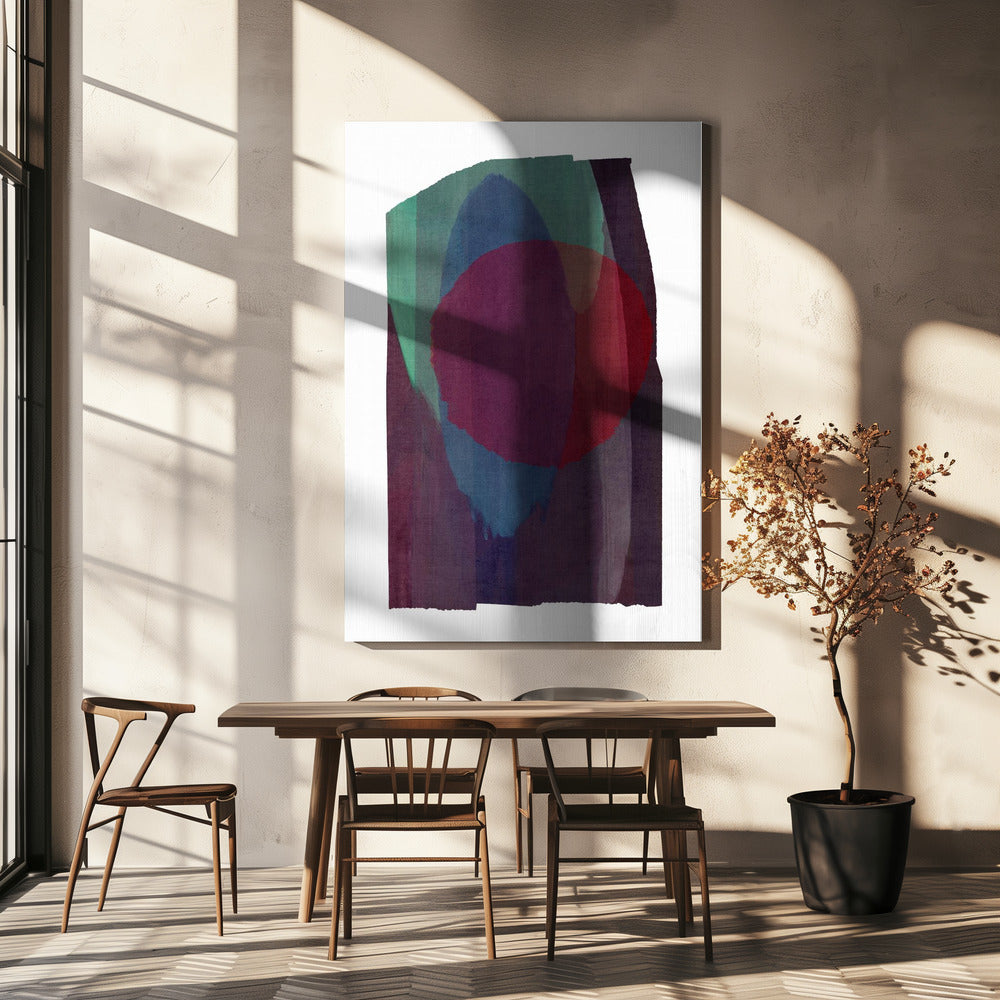 Geometric Shapes In Rich Tones | Canvas
