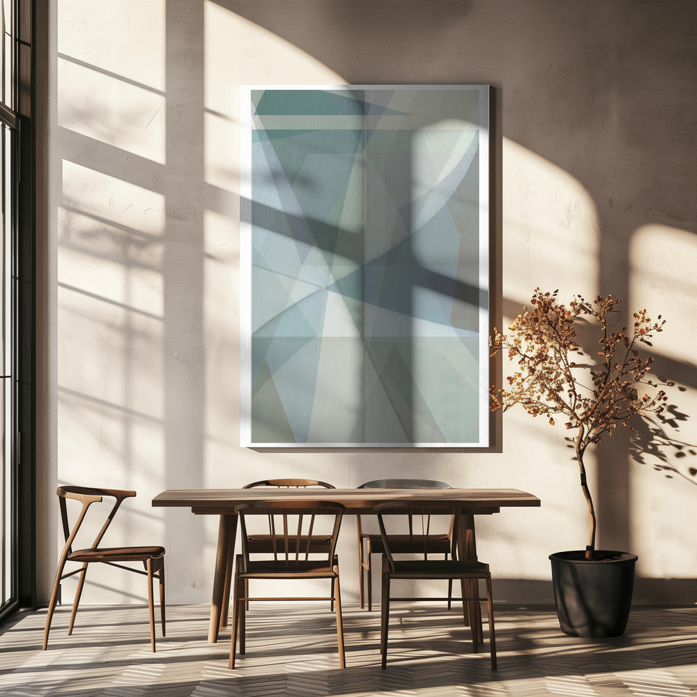 Soft Pastel Shades Forming Geometric Shapes | Canvas