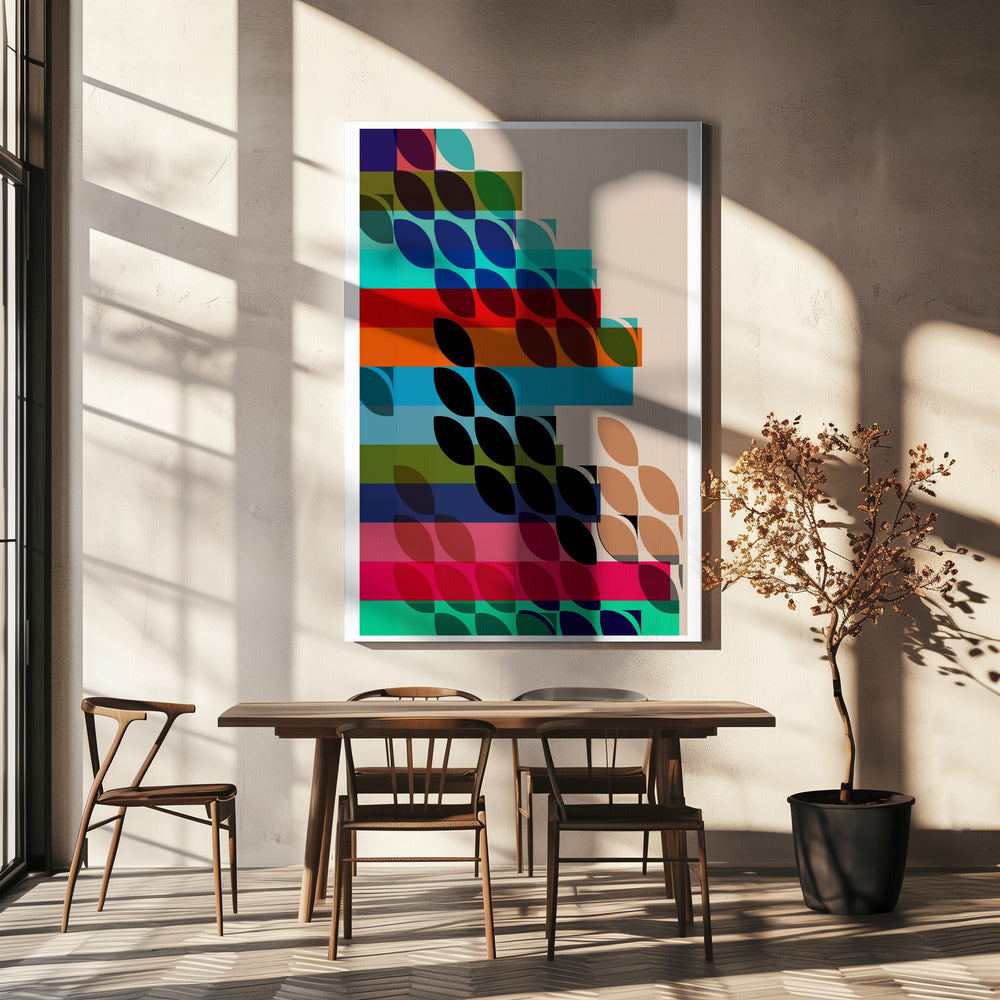 Geometric Shapes And Vibrant Colors | Canvas