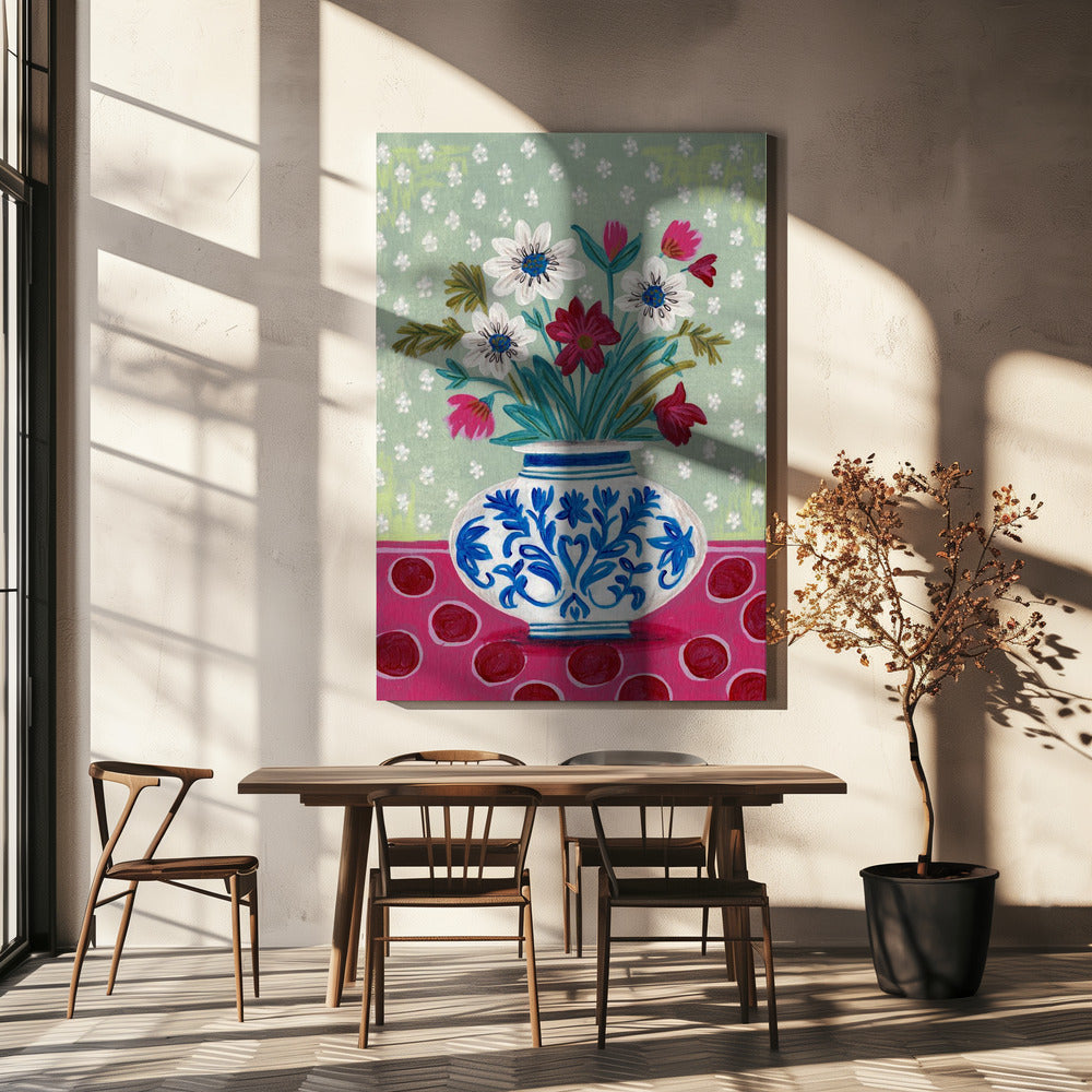 Flowers in Vase Still life | Canvas