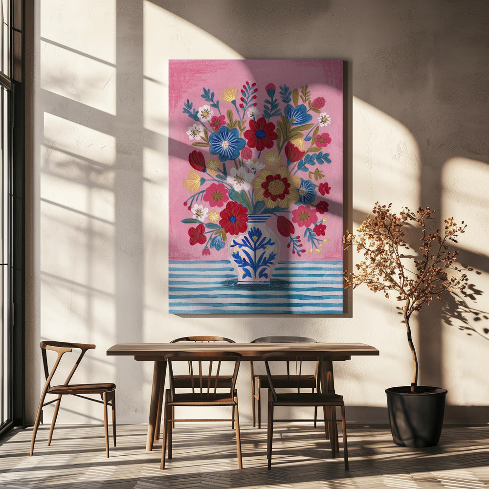 Vase Abundant Floral Still Life | Canvas