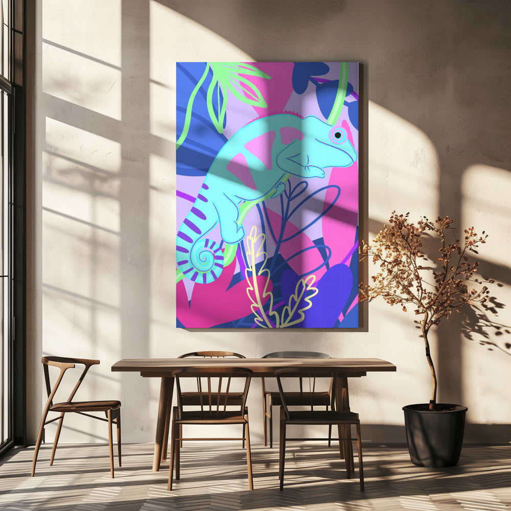 Colorful Chameleon | Canvas