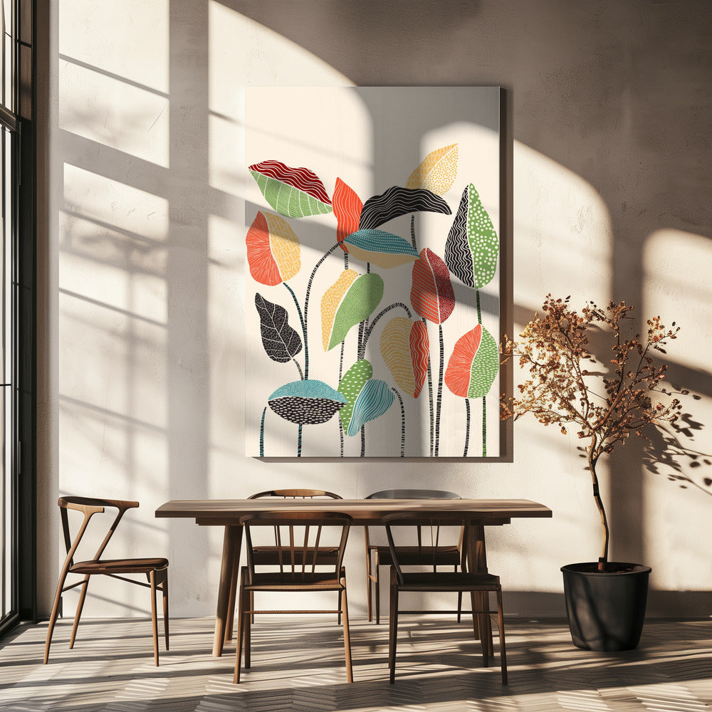 Happy Leaves | Canvas