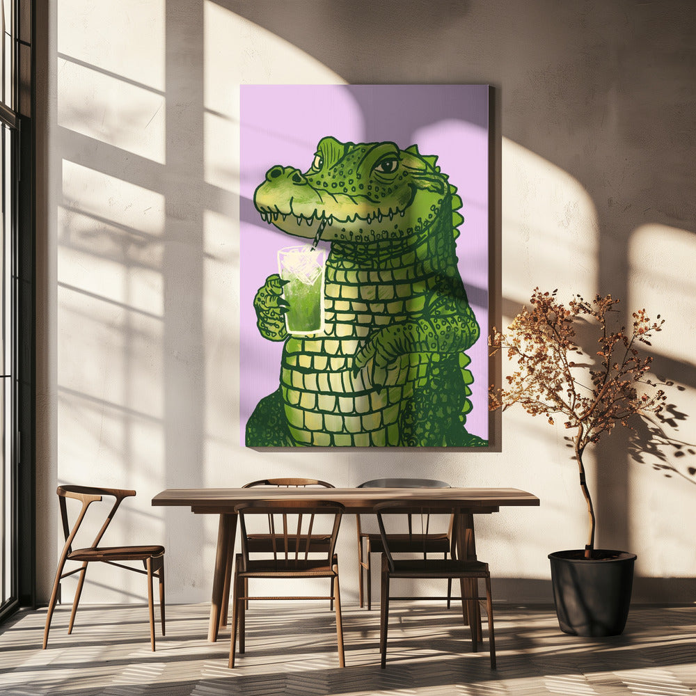 Matcha crocodile | Canvas