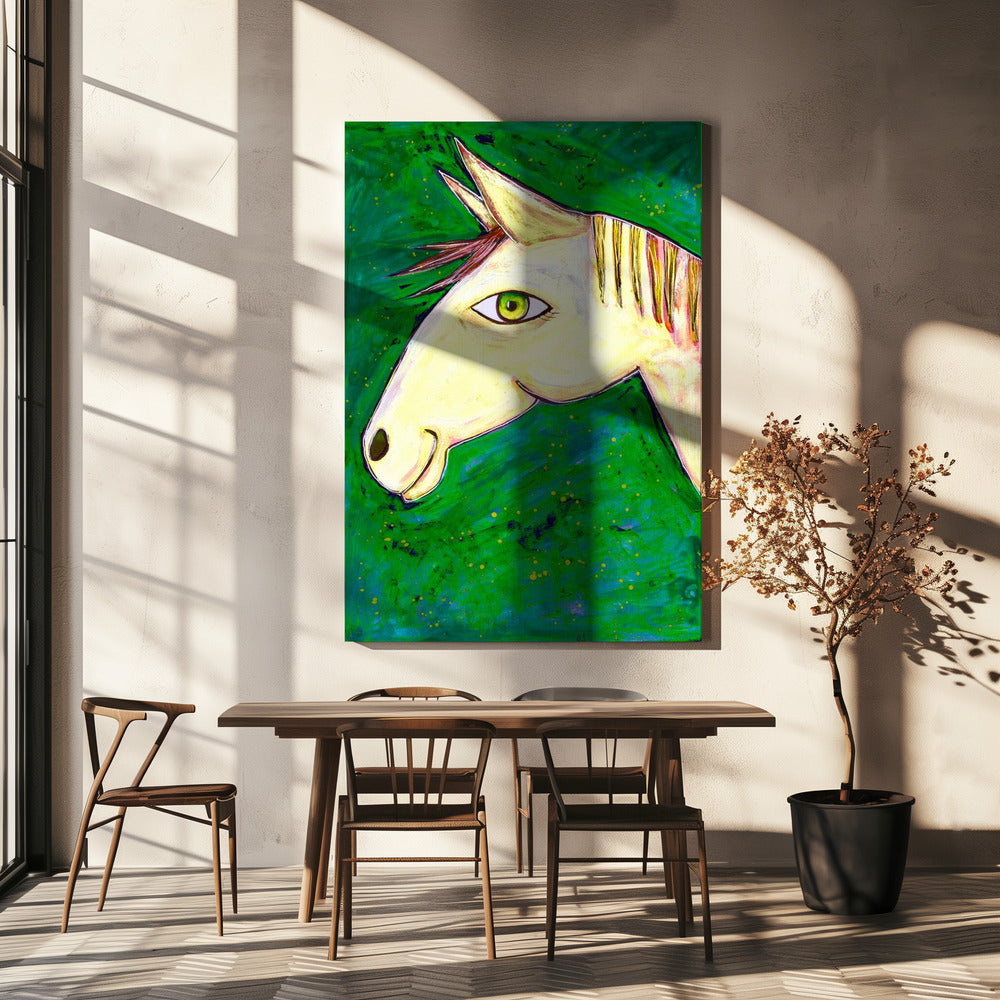 Dreaming of Horses Green | Canvas