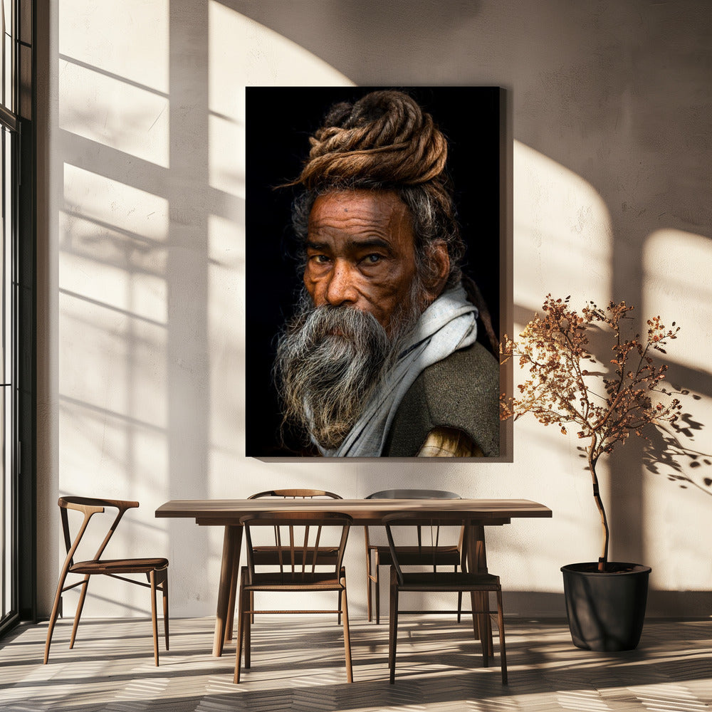 Portrait of a Sadhu... | Canvas