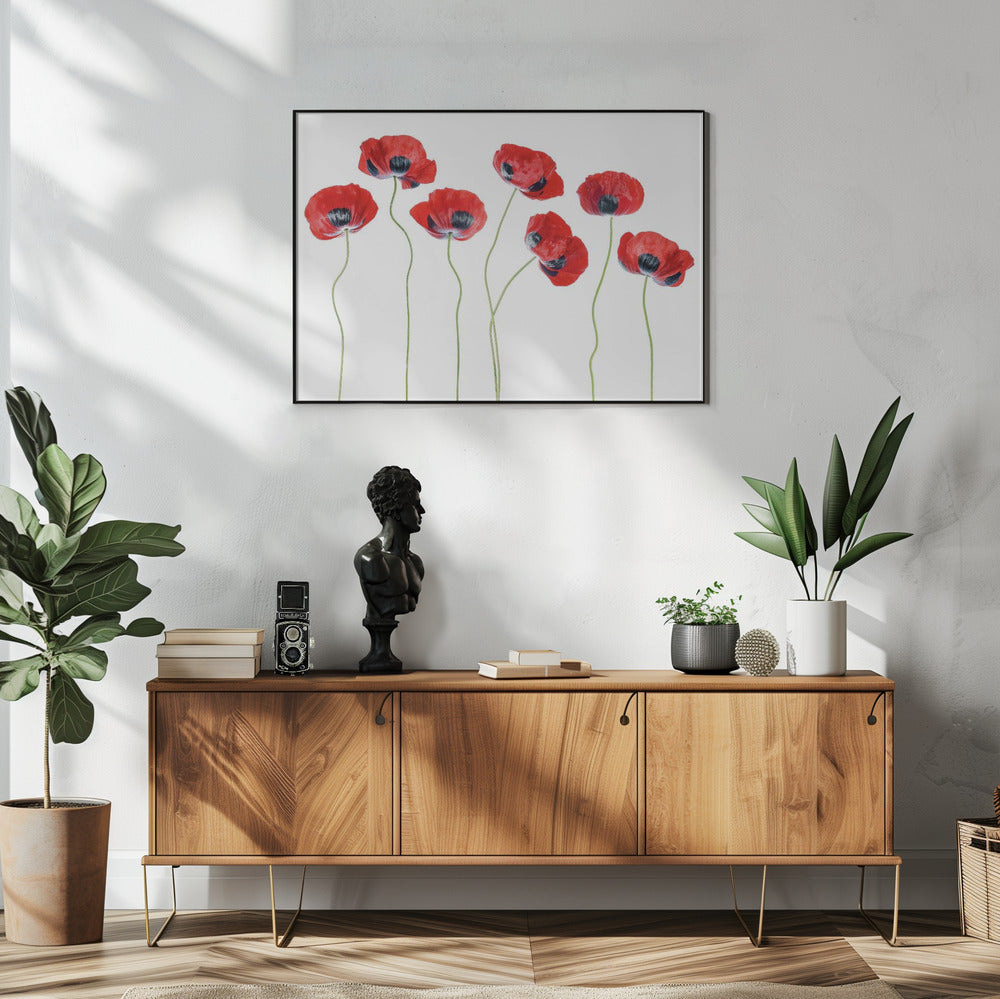 Ladybird Poppies | Poster