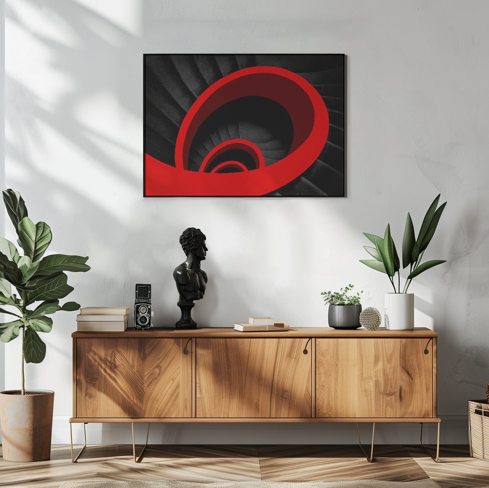 A red spiral | Poster