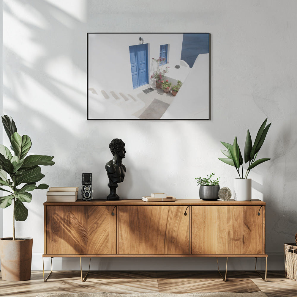 steps down to blue | Poster