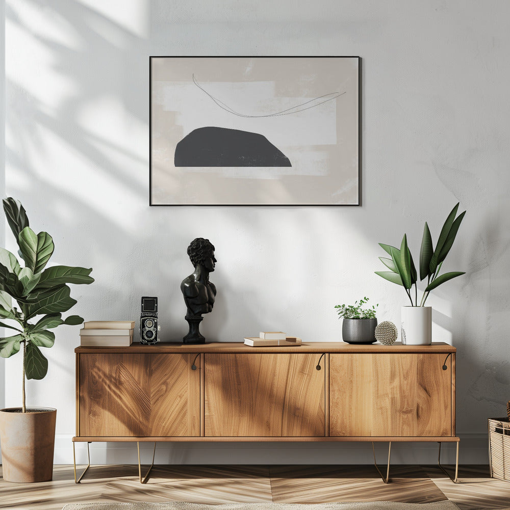 Black Geometric Shapes | Poster