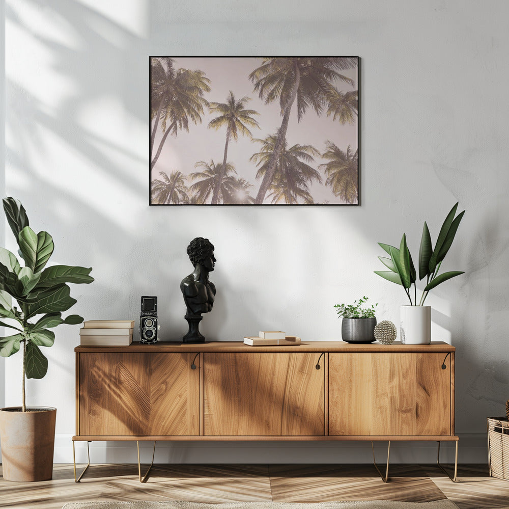 Blush Palm Trees | Poster