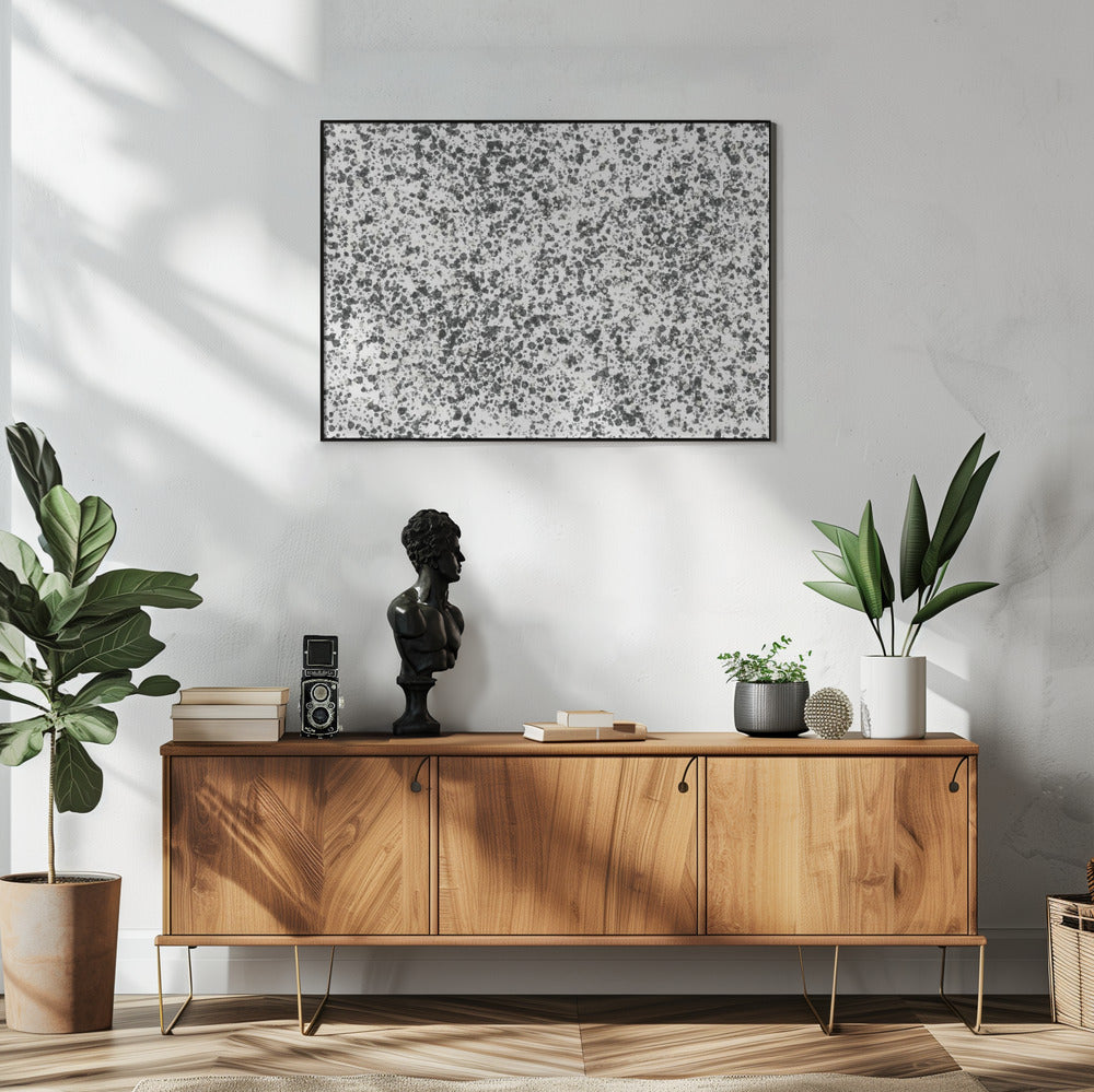 Monochrome Speckles | Poster