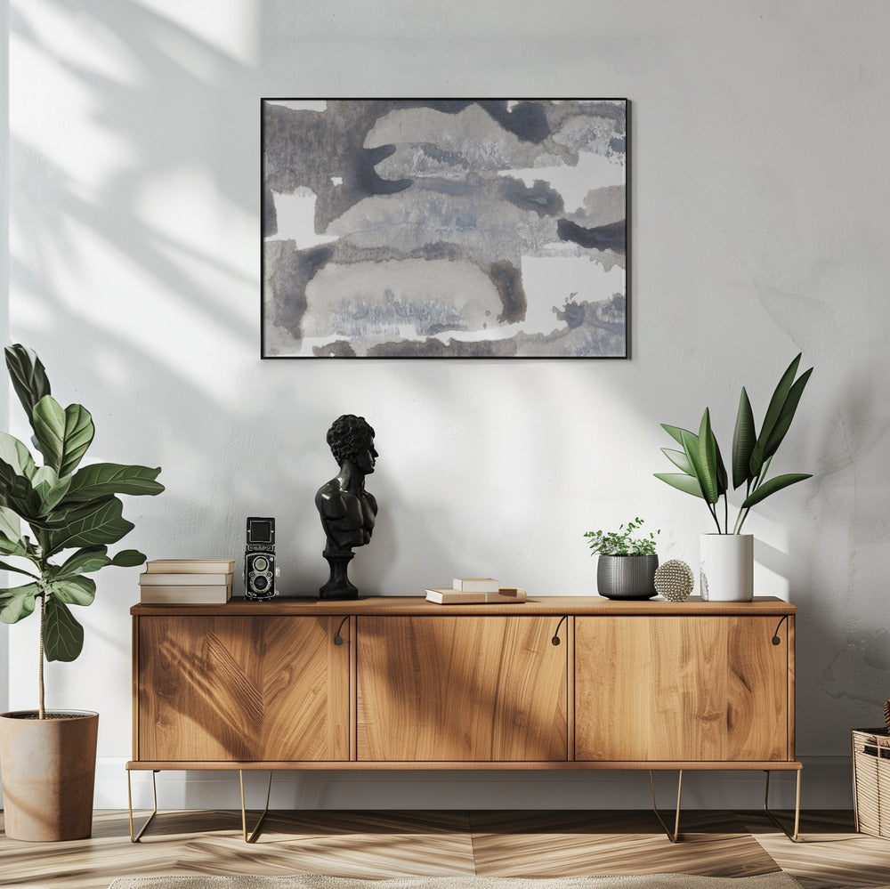 Blend Of Gray And White Tones | Poster