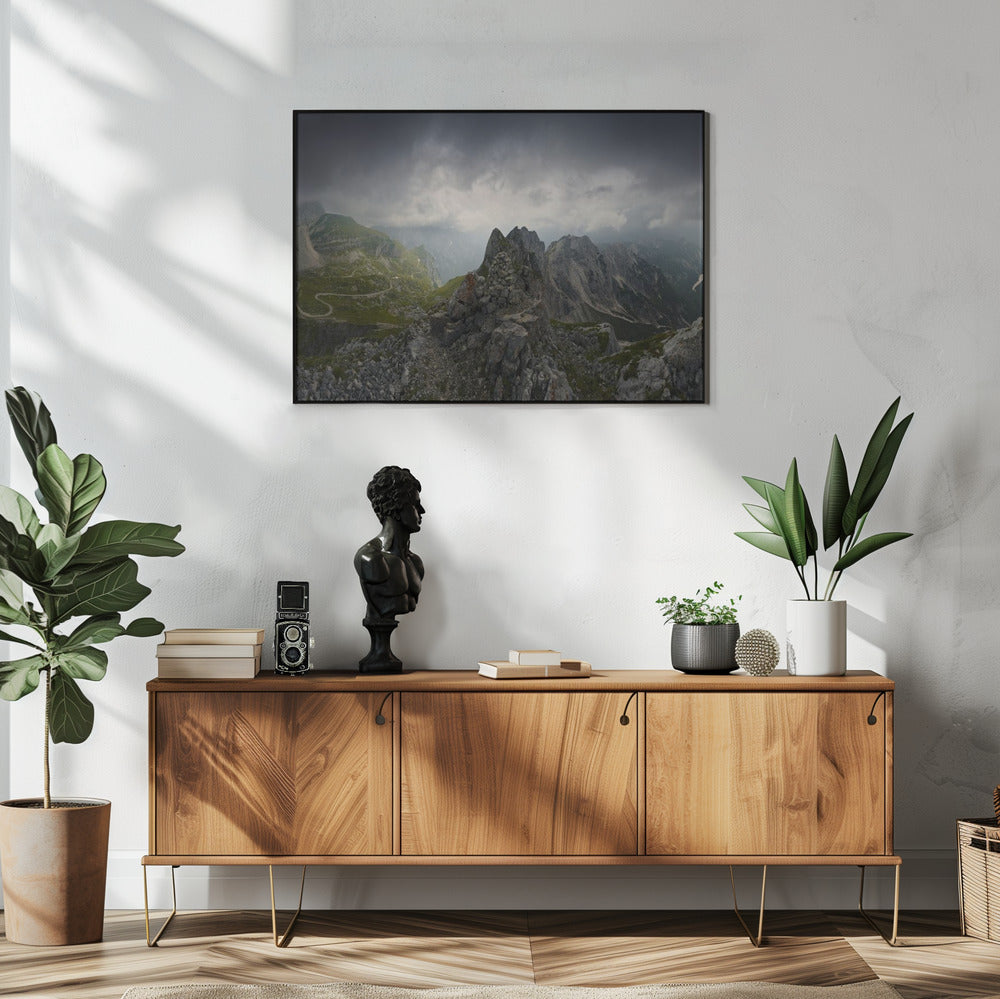 Bizarre Mountain Panorama | Poster