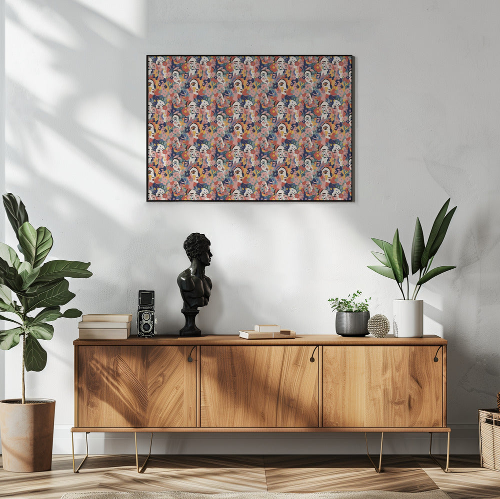 Floral Faces Harmony | Poster