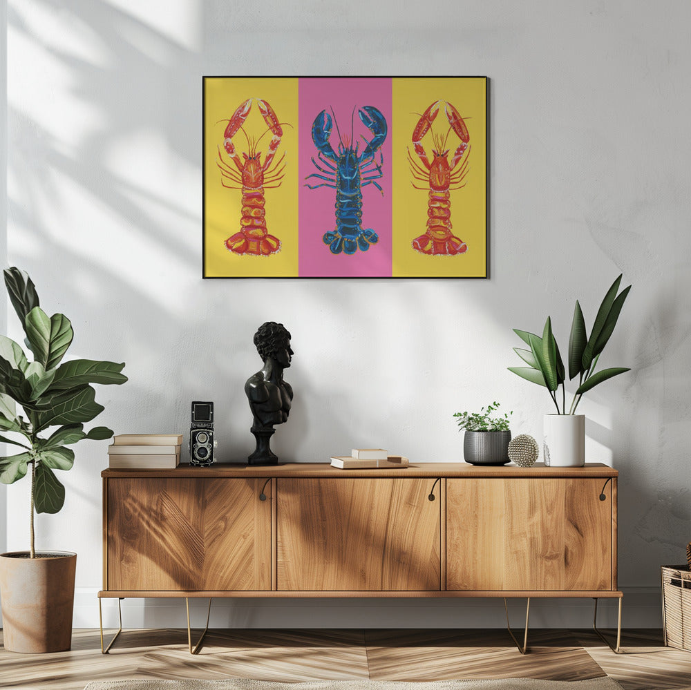 Lobster Langoustines Pop Art 2 | Poster
