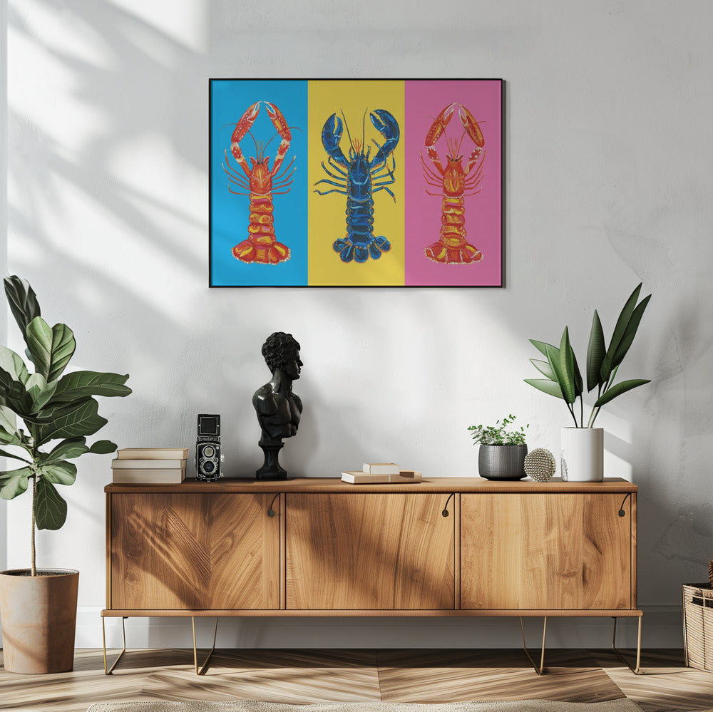 Lobster Langoustines Pop Art | Poster