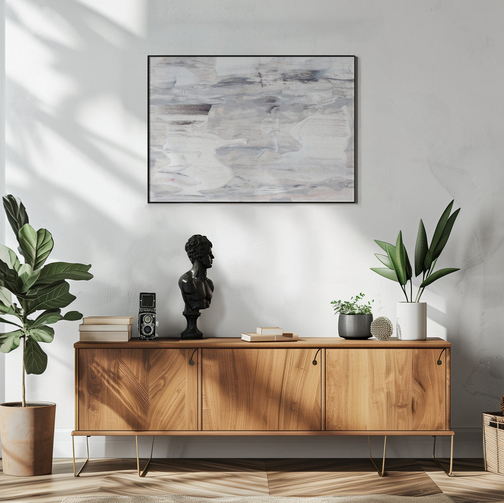 Fluid Brushstrokes with Muted Tones | Poster