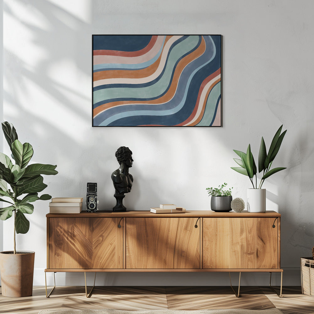 Multicolored Lines Creates A Dynamic | Poster