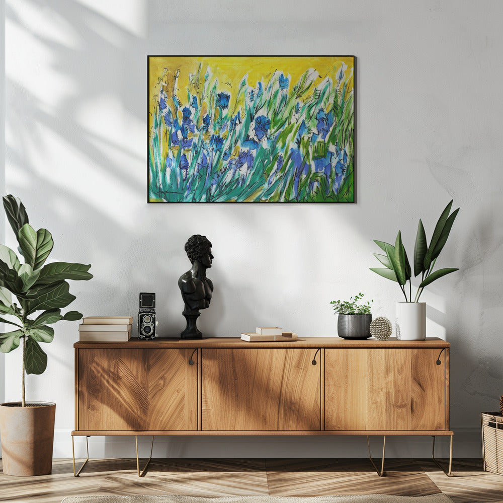 Burst of Blue Blooms | Poster