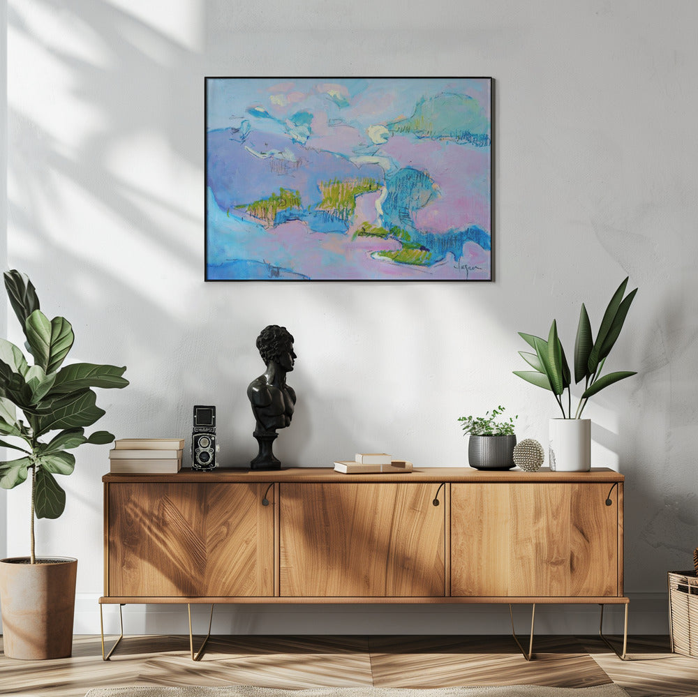 Abstract Pink Landscape | Poster