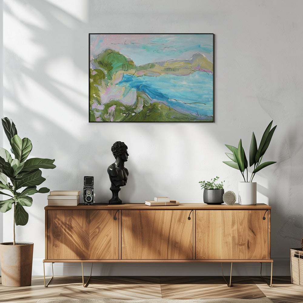 Serene Coastal Waves | Poster