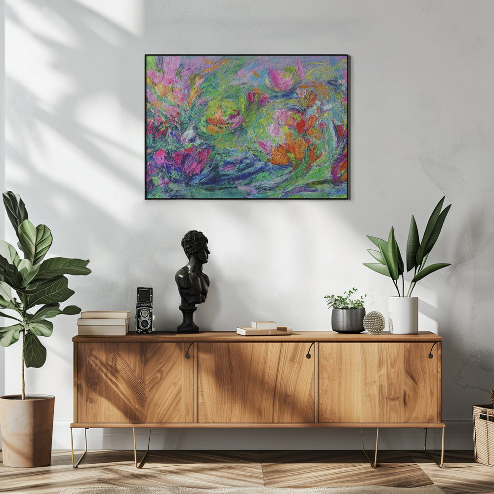 Vibrant Floral Landscape | Poster