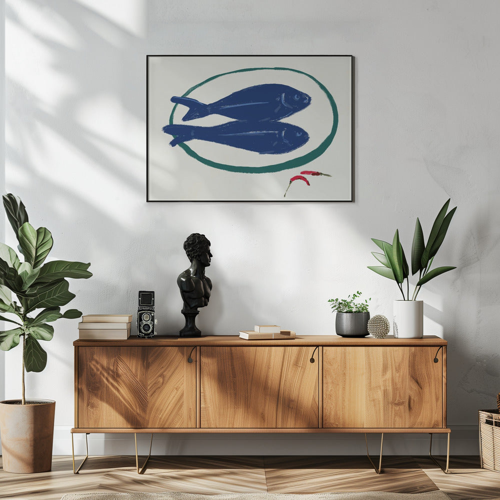Blue Fish and Spice | Poster