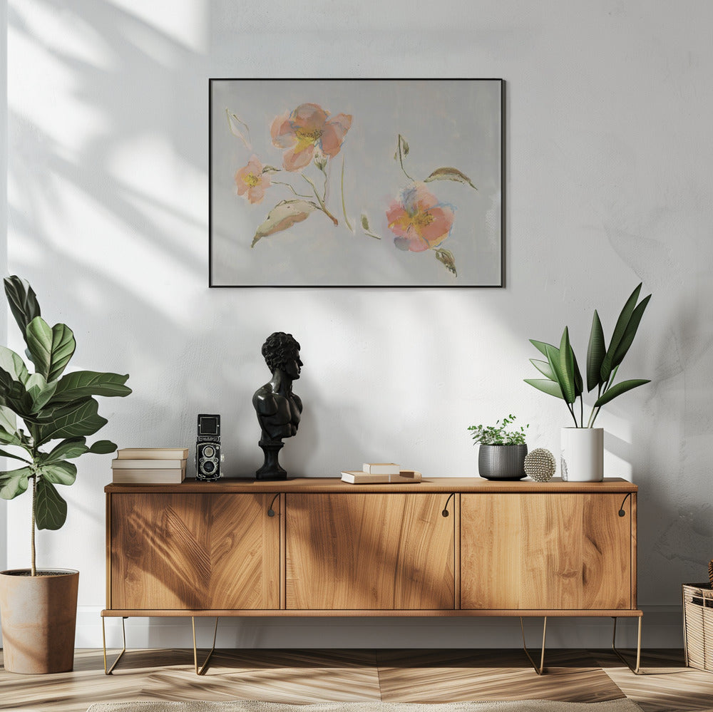 Botanical Antique flowers 02 | Poster