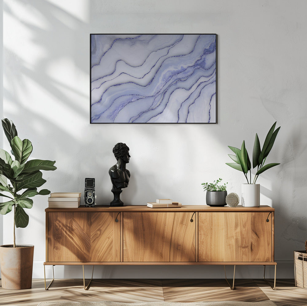 Marble Luxury Blue | Poster