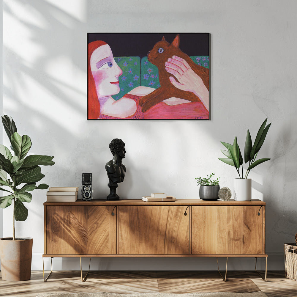 Cat Lover Red | Poster