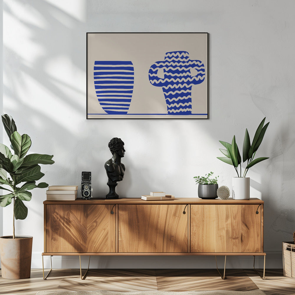 Blue Vases | Poster